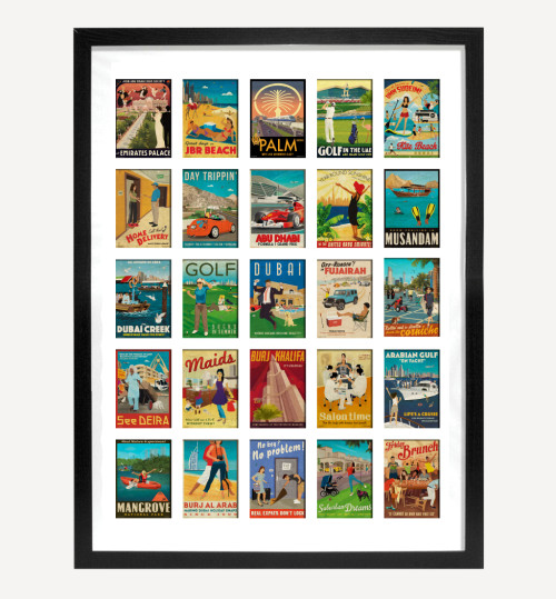 Framed Mini Collection – "Life in the Emirates"